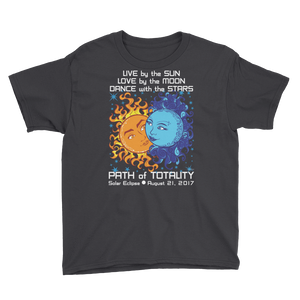 Boys Solar Eclipse Short Sleeve T-Shirt - Antony & Cleopatra - Live Love Dance Path of Totality August 21, 2017