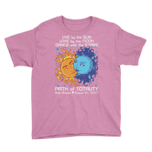 Boys Solar Eclipse Short Sleeve T-Shirt - Antony & Cleopatra - Live Love Dance Path of Totality August 21, 2017