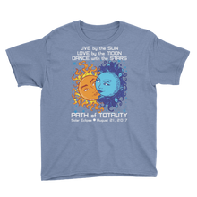 Boys Solar Eclipse Short Sleeve T-Shirt - Antony & Cleopatra - Live Love Dance Path of Totality August 21, 2017