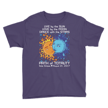 Boys Solar Eclipse Short Sleeve T-Shirt - Antony & Cleopatra - Live Love Dance Path of Totality August 21, 2017