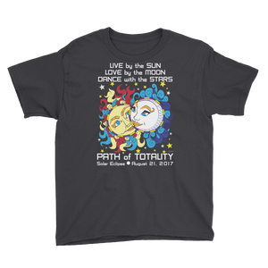 Boys Solar Eclipse Short Sleeve T-Shirt - Han & Leia - Live Love Dance Path of Totality August 21, 2017