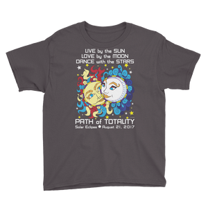 Boys Solar Eclipse Short Sleeve T-Shirt - Han & Leia - Live Love Dance Path of Totality August 21, 2017