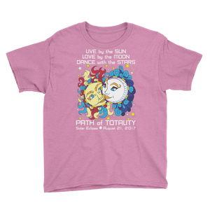 Boys Solar Eclipse Short Sleeve T-Shirt - Han & Leia - Live Love Dance Path of Totality August 21, 2017