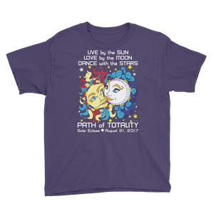 Boys Solar Eclipse Short Sleeve T-Shirt - Han & Leia - Live Love Dance Path of Totality August 21, 2017