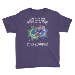 Boys Solar Eclipse Short Sleeve T-Shirt - Anna & Vronsky - Live Love Dance - Path of Totality August 21, 2017