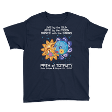 Boys Solar Eclipse Short Sleeve T-Shirt - Cinderella & Charming - Live Love Dance Path of Totality August 21, 2017