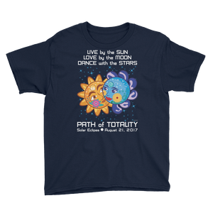Boys Solar Eclipse Short Sleeve T-Shirt - Cinderella & Charming - Live Love Dance Path of Totality August 21, 2017