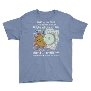 Boys Solar Eclipse Short Sleeve T-Shirt - Drogo & Daenerys - Live Love Dance Path of Totality August 21, 2017