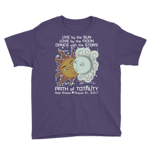 Boys Solar Eclipse Short Sleeve T-Shirt - Drogo & Daenerys - Live Love Dance Path of Totality August 21, 2017