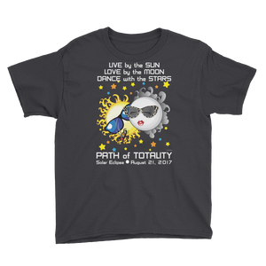 Boys Solar Eclipse Short Sleeve T-Shirt - Bonnie & Clyde - Live Love Dance - Path of Totality August 21, 2017