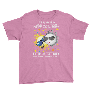 Boys Solar Eclipse Short Sleeve T-Shirt - Bonnie & Clyde - Live Love Dance - Path of Totality August 21, 2017