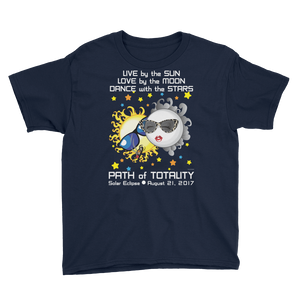 Boys Solar Eclipse Short Sleeve T-Shirt - Bonnie & Clyde - Live Love Dance - Path of Totality August 21, 2017