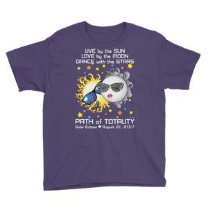 Boys Solar Eclipse Short Sleeve T-Shirt - Bonnie & Clyde - Live Love Dance - Path of Totality August 21, 2017