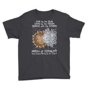 Boys Solar Eclipse Short Sleeve T-Shirt - Deckard & Rachel - Live Love Dance Path of Totality August 21, 2017
