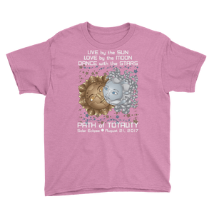 Boys Solar Eclipse Short Sleeve T-Shirt - Deckard & Rachel - Live Love Dance Path of Totality August 21, 2017