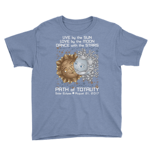 Boys Solar Eclipse Short Sleeve T-Shirt - Deckard & Rachel - Live Love Dance Path of Totality August 21, 2017