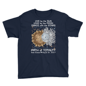 Boys Solar Eclipse Short Sleeve T-Shirt - Deckard & Rachel - Live Love Dance Path of Totality August 21, 2017