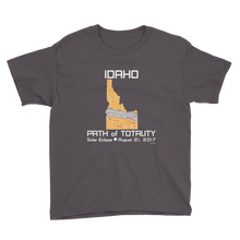 Boys Solar Eclipse Short Sleeve T-Shirt - Idaho - Path of Totality August 21, 2017 - Size XS, S, M, L, XL