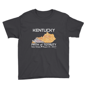 Boys Solar Eclipse Short Sleeve T-Shirt - Kentucky - Path of Totality August 21, 2017