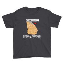 Boys Solar Eclipse Short Sleeve T-Shirt - Georgia - Path of Totality August 21, 2017