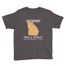 Boys Solar Eclipse Short Sleeve T-Shirt - Georgia - Path of Totality August 21, 2017