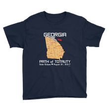 Boys Solar Eclipse Short Sleeve T-Shirt - Georgia - Path of Totality August 21, 2017