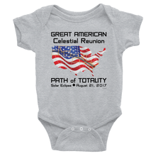 Baby/Infant Solar Eclipse Onesies-Bodysuit - FLAG - Great American Celestial Reunion Path of Totality August 21, 2017