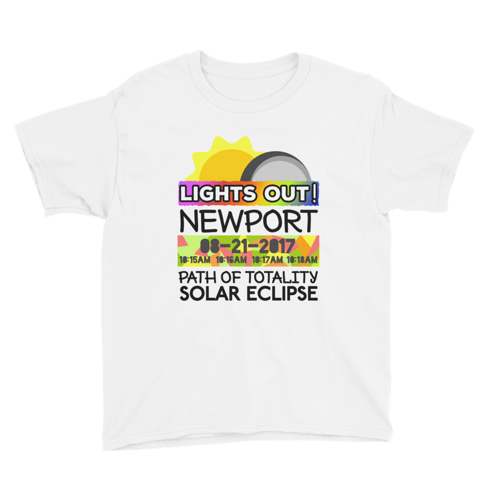 Boys - Newport OR - Solar Eclipse Short Sleeve T-Shirt: 