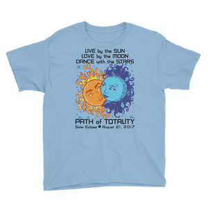 Boys Solar Eclipse Short Sleeve T-Shirt - Antony & Cleopatra - Live Love Dance Path of Totality August 21, 2017