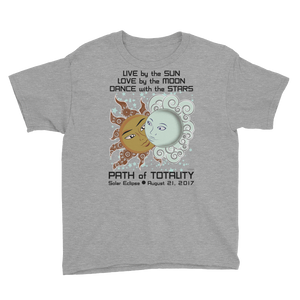 Boys Solar Eclipse Short Sleeve T-Shirt - Drogo & Daenerys - Live Love Dance Path of Totality August 21, 2017