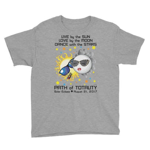 Boys Solar Eclipse Short Sleeve T-Shirt - Bonnie & Clyde - Live Love Dance - Path of Totality August 21, 2017