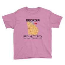 Boys Solar Eclipse Short Sleeve T-Shirt - Georgia - Path of Totality August 21, 2017