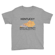 Boys Solar Eclipse Short Sleeve T-Shirt - Kentucky - Path of Totality August 21, 2017