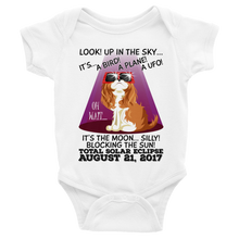 Baby/Infant Solar Eclipse Onesies-Bodysuit - "King Cavalier Dog" Look! Up In The Sky August 21, 2017