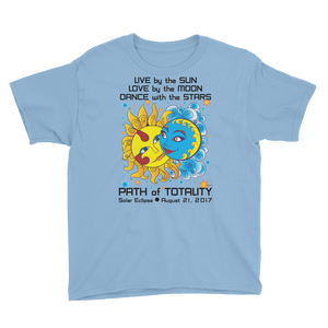 Boys Solar Eclipse Short Sleeve T-Shirt - Diego & Frida - Live Love Dance Path of Totality August 21, 2017