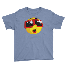 Boys Solar Eclipse Short Sleeve T-Shirt - EMOJI w ECLIPSE GLASSES - Path of Totality August 21, 2017