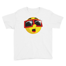 Boys Solar Eclipse Short Sleeve T-Shirt - EMOJI w ECLIPSE GLASSES - Path of Totality August 21, 2017