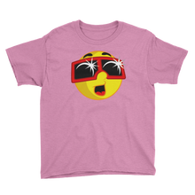 Boys Solar Eclipse Short Sleeve T-Shirt - EMOJI w ECLIPSE GLASSES - Path of Totality August 21, 2017