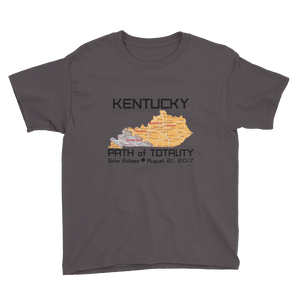 Boys Solar Eclipse Short Sleeve T-Shirt - Kentucky - Path of Totality August 21, 2017