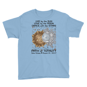 Boys Solar Eclipse Short Sleeve T-Shirt - Deckard & Rachel - Live Love Dance Path of Totality August 21, 2017