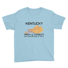 Boys Solar Eclipse Short Sleeve T-Shirt - Kentucky - Path of Totality August 21, 2017