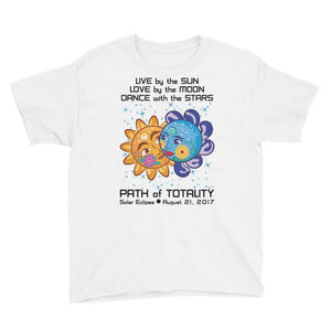 Boys Solar Eclipse Short Sleeve T-Shirt - Cinderella & Charming - Live Love Dance Path of Totality August 21, 2017