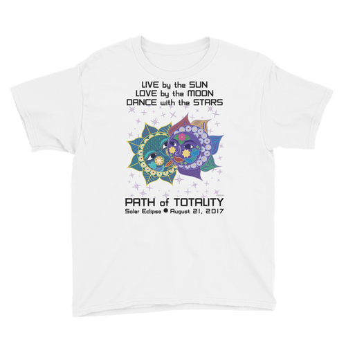 Boys Solar Eclipse Short Sleeve T-Shirt - Anna & Vronsky - Live Love Dance - Path of Totality August 21, 2017