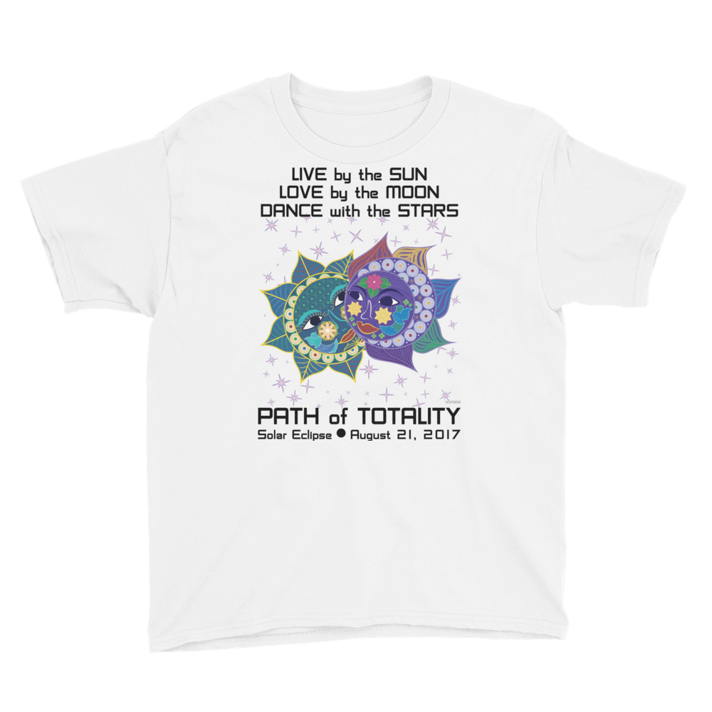 Boys Solar Eclipse Short Sleeve T-Shirt - Anna & Vronsky - Live Love Dance - Path of Totality August 21, 2017