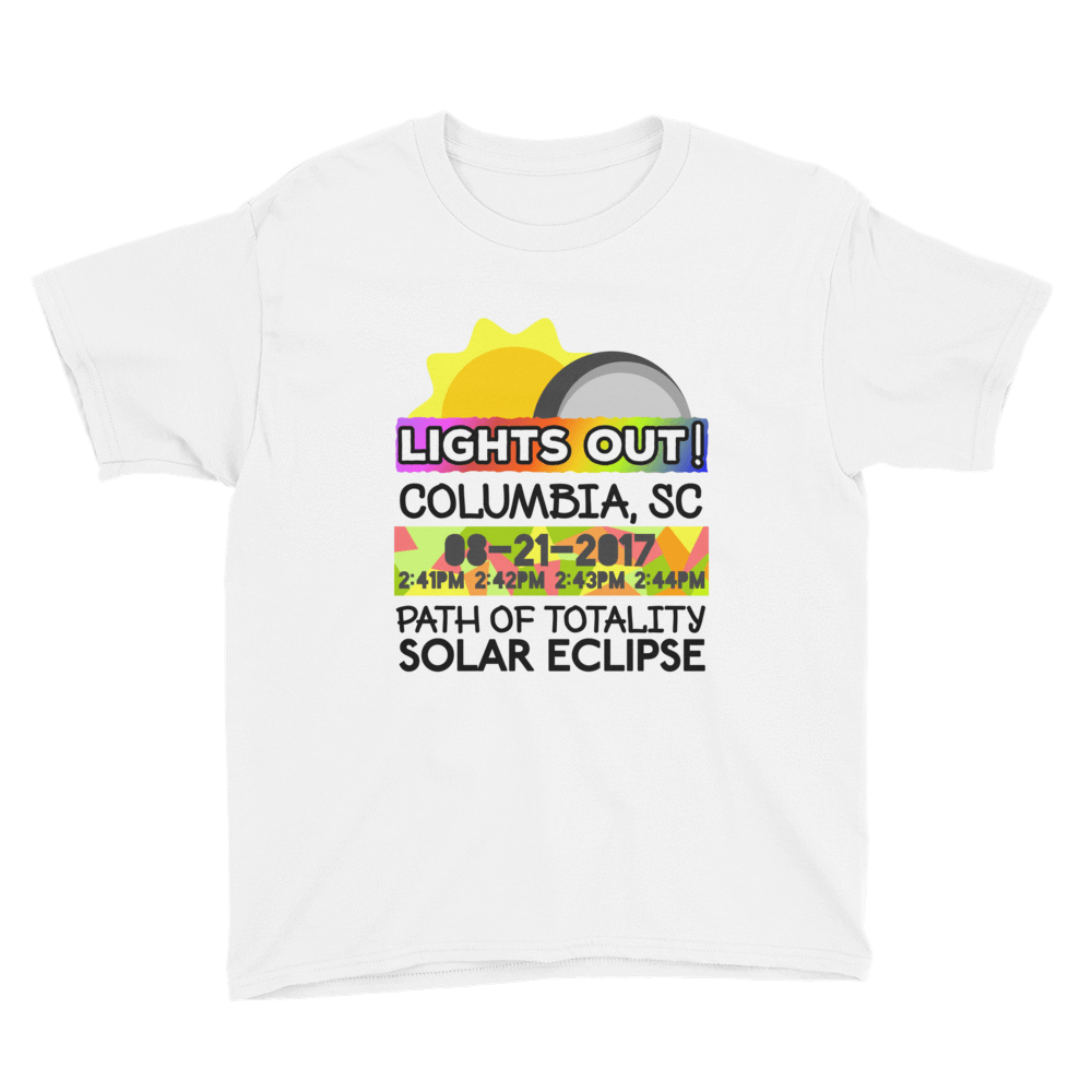 Boys - Columbia SC - Solar Eclipse Short Sleeve T-Shirt: 