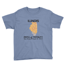 Boys Solar Eclipse Short Sleeve T-Shirt - Illinois - Path of Totality August 21, 2017 - Size S, M, L, XL, XS