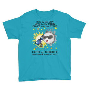 Boys Solar Eclipse Short Sleeve T-Shirt - Bonnie & Clyde - Live Love Dance - Path of Totality August 21, 2017