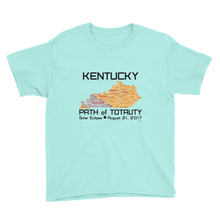 Boys Solar Eclipse Short Sleeve T-Shirt - Kentucky - Path of Totality August 21, 2017