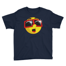 Boys Solar Eclipse Short Sleeve T-Shirt - EMOJI w ECLIPSE GLASSES - Path of Totality August 21, 2017