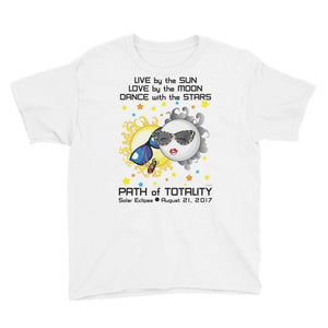 Boys Solar Eclipse Short Sleeve T-Shirt - Bonnie & Clyde - Live Love Dance - Path of Totality August 21, 2017